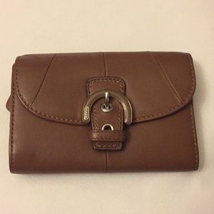 Unused camel/brown coach wallet